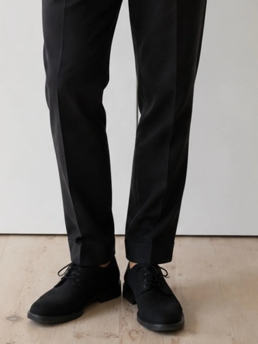 Men's Black Lace-Up Shoes